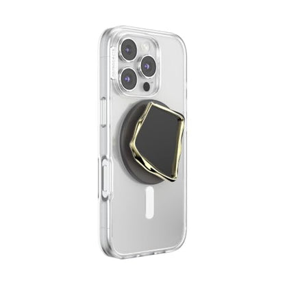 PopSockets Phone Grip for MagSafe, Magnetic Holder- Obsidian Cut - color: Enamel Obsidian Cut, style: MagSafe