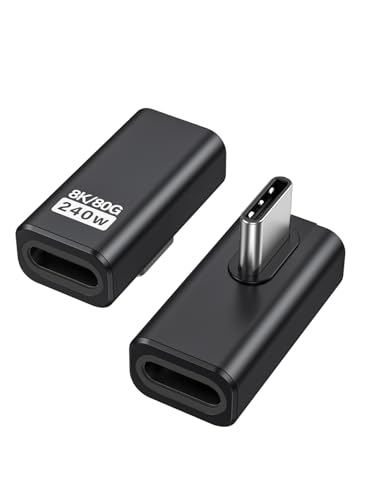 CableCreation 90 Degree USB C Adapter 2 Pack, Right Angle USB C Adapter - style: Middle Angle