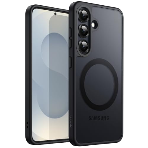 JETech Magnetic Case for Samsung Galaxy S25, Black - color: Black, size: Galaxy S25