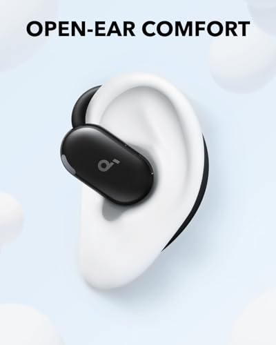 Soundcore V20i by Anker Open Ear Earbuds, Open Ear Headphones True Wireless - color: Black