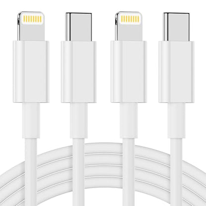 Nebite USB C to Lightning Cable 2Pack 6FT [MFi Certified] iPhone Charger Fast Charging Cable for iPhone 14 14 Pro Max 13 Pro Max 12 11 X XS XR 8 Plus, iPad, AirPods Pro - size: 2P6FT