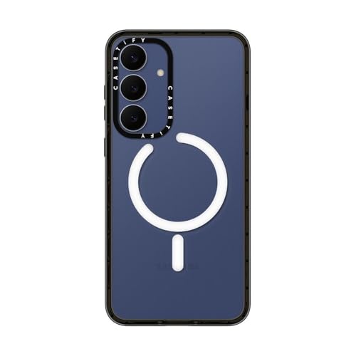 CASETiFY for Galaxy S25 FE Case - Impact Magnetic Clear Black | Wireless charging and MagSafe compatible | 8.2 ft. 4X Military Grade Drop Protection | Black - color: Clear Black, size: Galaxy S25 FE (6.7")