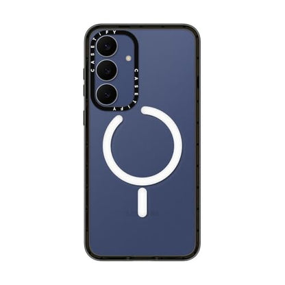 CASETiFY for Galaxy S25 FE Case - Impact Magnetic Clear Black | Wireless charging and MagSafe compatible | 8.2 ft. 4X Military Grade Drop Protection | Black - color: Clear Black, size: Galaxy S25 FE (6.7")