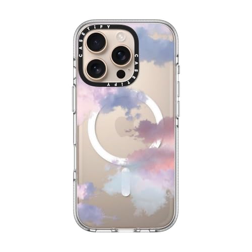 CASETiFY for iPhone 16 Pro Case - Impact Clear Compatible with MagSafe | Not Yellowing | 6.6 ft. 3x Military Grade Drop Protection | Clouds | Clear - color: Clouds, size: Iphone 16 Pro (6.3")
