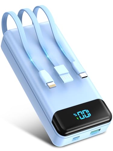 Portable Charger 40000mAh Power Bank, PD 22.5W Fast Charging - color: Blue