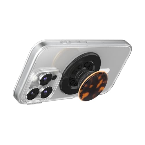 PopSockets Phone Grip for MagSafe, Magnetic Holder- Tortoise - color: Tortoise Shell