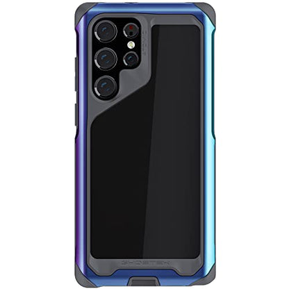 Ghostek ATOMIC slim S22 Ultra Phone Case with Clear Back, Iridescent Aluminum Bumper and S-Pen Stylus Cutout Shockproof Phone Cover Designed for 2022 Samsung Galaxy S22 Ultra 5G (6.8 Inch) (Prismatic) - color: Prismatic, size: Galaxy S22 Ultra