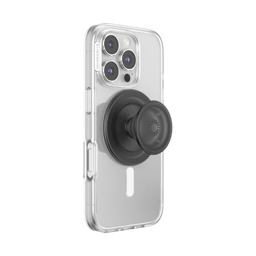 PopSockets Phone Grip for MagSafe, Magnetic Holder- Black Transluscent - color: Trasluscent Black, style: MagSafe