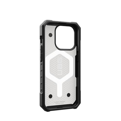 URBAN ARMOR GEAR UAG [Updated Ver] Compatible with iPhone 15 Pro Case 6.1" Pathfinder White Built-in Magnet Compatible with MagSafe Charging Rugged Military Grade Dropproof Protective Cover - color: White