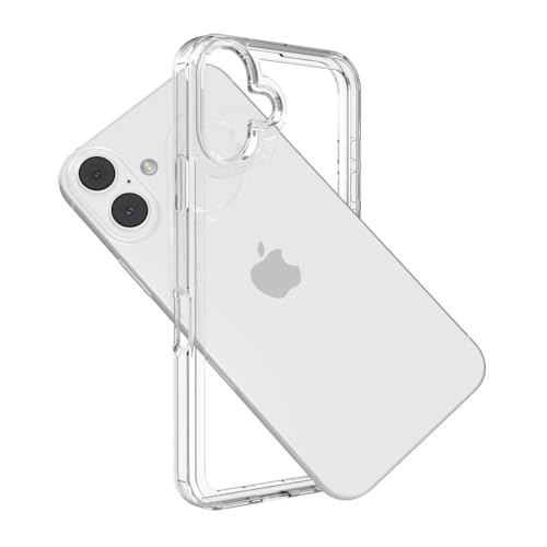 for iPhone 16 Clear Bumper Frame No-Back Case, Slim Fit Ultra-Light Anti-Yellowing Transparent Protection Heat Dissipation Bezel Phone Cover Case 6.1" 2024 - color: Clear, size: iPhone 16