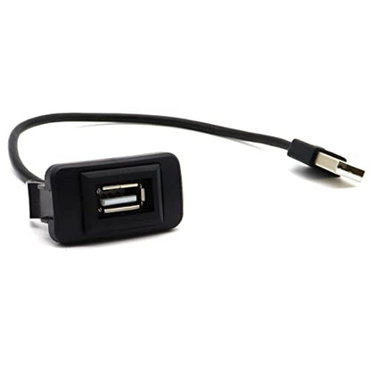 MOTONG USB Power Socket Car Charger Compatible with Toyota VIGO,Male to Female USB Car Charger Adapter(40 * 20mm)