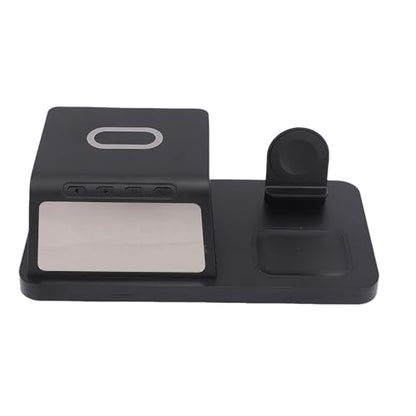 15W Fast Charging Station, Multifunctional Wireless Charger, Portable Charger Base for Phone, Watch & Earbuds, Support 3 Devices Charging