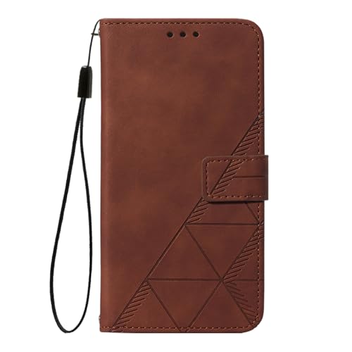 Faux Leather Flip Wallet Case for Motorola Moto G75, YBS Brown | Card Slots Storage, Magnetic Closure, Hands-Free Kickstand, RFID Blocking, Precise Cutouts - color: Brown