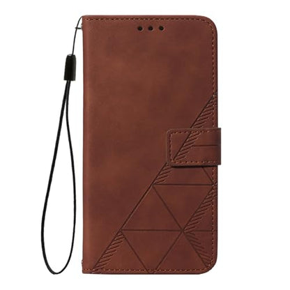 Faux Leather Flip Wallet Case for Motorola Moto G75, YBS Brown | Card Slots Storage, Magnetic Closure, Hands-Free Kickstand, RFID Blocking, Precise Cutouts - color: Brown