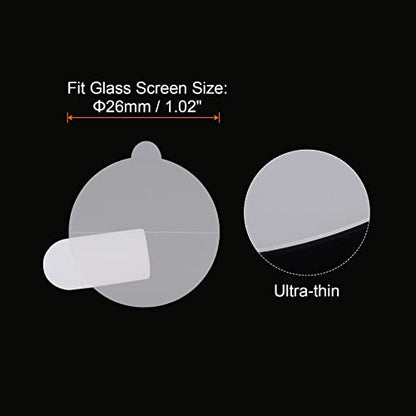 HARFINGTON 5pcs Watch Glass Screen Protectors 26mm Soft TPU Anti-scratch HD Clear High Definition Round Smartwatch Screen Protection Film (for Flat Screen) - size: 26mm