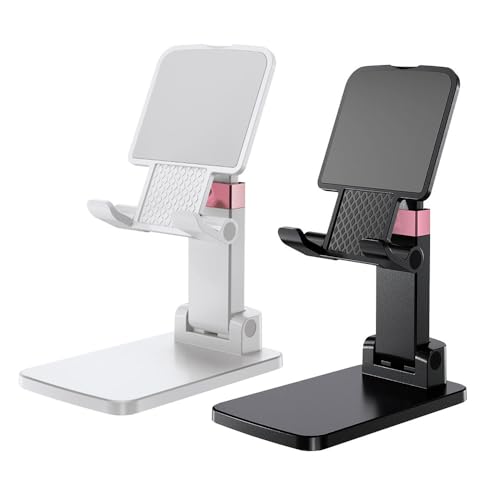 Cell Phone Stand Cute Mobile Holder For iPhone Desk Office Accessories - color: 09-Black&White
