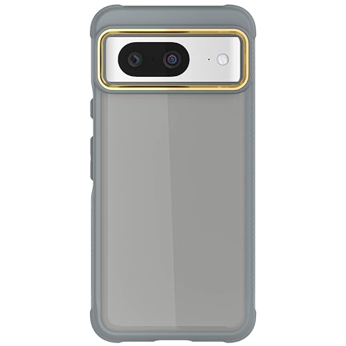 Ghostek Covert Pixel 8 Case Clear - Hard Anti-Scratch Back, Silicone Bumper, Compatible with Wireless Charging, Shockproof Phone Cover (6.2 Inch, Gray) - color: Gray [Limited Edition], size: Pixel 8