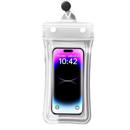Waterproof Phone Pouch Dry Bag, Universal Transparent Touch Screen Cover with Lanyard for Swimming, Diving, Beach Sports