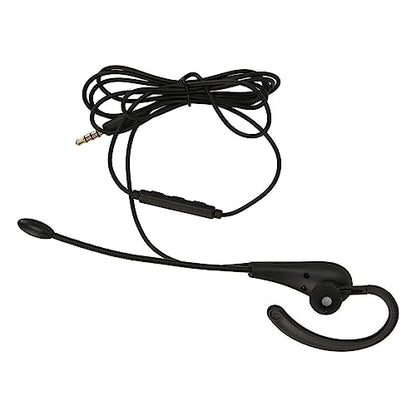 aqxreight Single Ear Headset with Microphone Wired Office Earpiece Noise Cancelling Monaural Headset for Call Center Phone Computer - size: 3.5mm