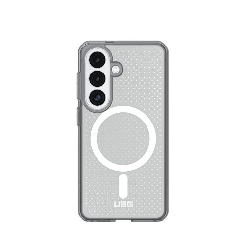 URBAN ARMOR GEAR UAG for Samsung Galaxy S26 Case 6.3" Dot - Magnetic Charging Compatible Transparent Transparent Rugged Military Drop Tested Protective Cover, True Clear Ice/Ash - color: Dot - True Clear Ice/Ash