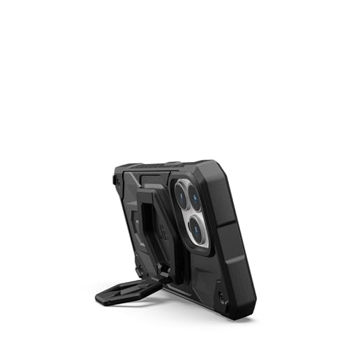 URBAN ARMOR GEAR UAG Magnetic Phone Ring Stand Compatible with MagSafe Magnet, Removable Metal Finger Ring Grip & 360 Rotation Adjustable Kickstand for iPhone 17, Galaxy S26, Black/Black