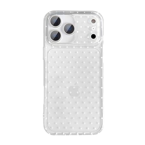 QLTYPRI Cute Polka Dot Phone Case for iPhone 17 Pro, Clear | Polka Dot Fashion Aesthetic Design for Women Girls, Pretty Stylish Kawaii, Slim Fit, Durable TPU Shockproof Protective Case - color: Clear, size: iPhone 17 Pro