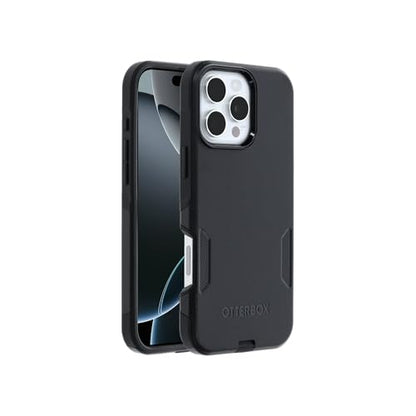 OtterBox iPhone 16 Pro Max Commuter Series Case - Black | Thin & Protective iPhone Case, Dual-Layer, Impact Absorbing iPhone Case, Best MagSafe iPhone Cases for Wireless Charging - color: Black, style: iPhone 16 Pro Max