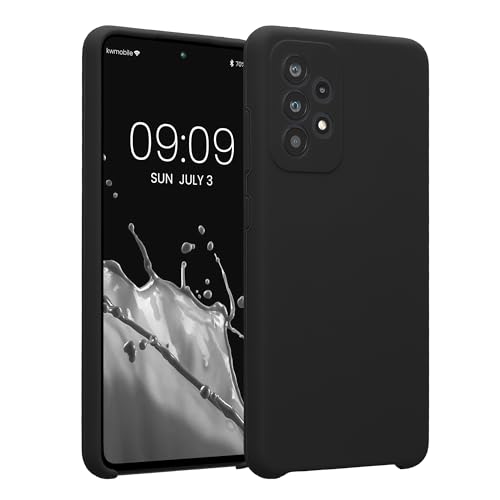 kwmobile Case Compatible with Samsung Galaxy A52 / A52 5G / A52s 5G Case - Slim TPU Silicone Phone Cover - Soft Touch Finish - Dark Grey - color: dark grey, size: Galaxy A52 / A52 5G / A52s 5G