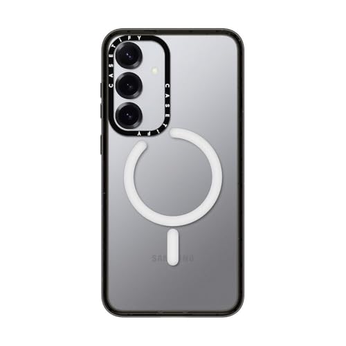 CASETiFY for Galaxy S25+ Case - Impact Magnetic Clear Black | Wireless charging and MagSafe compatible | 8.2 ft. 4X Military Grade Drop Protection | Black - color: Clear Black, size: Galaxy S25+ (6.7")