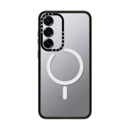 CASETiFY for Galaxy S25+ Case - Impact Magnetic Clear Black | Wireless charging and MagSafe compatible | 8.2 ft. 4X Military Grade Drop Protection | Black - color: Clear Black, size: Galaxy S25+ (6.7")