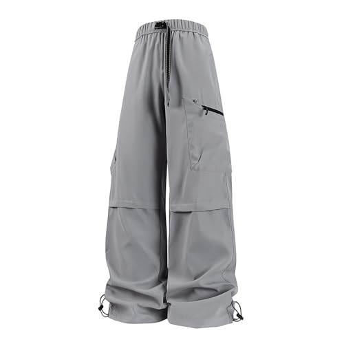 Men Cargo Pants Cotton Twill Stretch Tactical Quick Dry Multi Pockets Hiking Travel Job Site Tactical Pants for Men - color: A Gray, size: Large