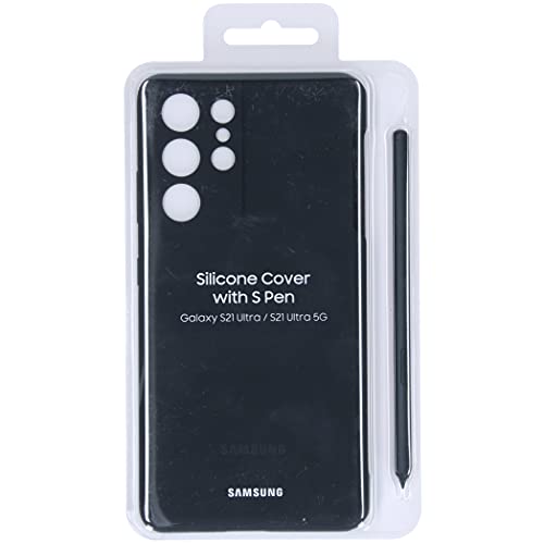 Samsung Galaxy S21 Ultra 5G Silicone Cover with S Pen Black