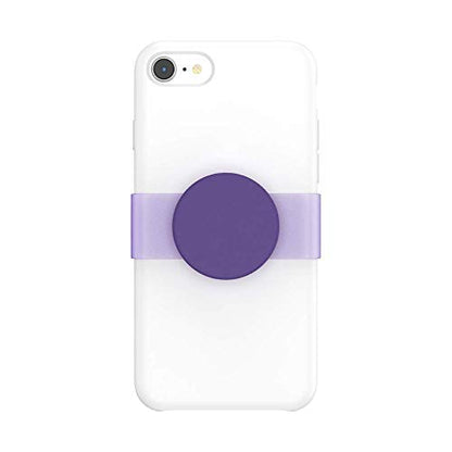 PopSockets 접착식 폰 그립, 홀더, 휴대폰 스탠드, 퍼플 - 피어스 바이올렛 - color: 피어스 바이올렛 반투명, style: 아이폰 11 프로