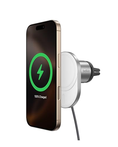 Belkin 15W MagSafe-Compatible Wireless Car Charger, Vent Mount - style: Charging Mount