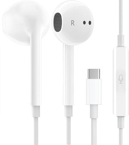 1Pack Wired Earphones with USB-C Connector for iPhone Headphones - size: 1Pack-USB-C
