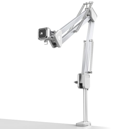 ULANZI TH04 Overhead Camera Mount with Magic Arm and 1/4" Ball Head, 360° Rotatable Camera Desk Mount, Desk Tripod with Uka Quick Release Setup for DSLR Cameras/Webcam/iPhone/Ring Light/Microphone