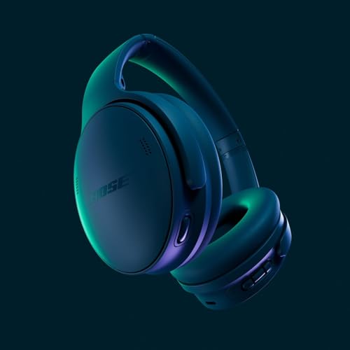 Bose QuietComfort Headphones - Wireless Bluetooth Headphones, Active Over Ear Noise Cancelling and Mic, USB-C Charging, Deep Bass, Up to 24 Hours of Playtime, Twilight Blue - Limited Edition Color - color: Twilight Blue