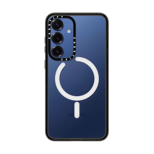 CASETiFY for Galaxy S25+ Case - Impact Magnetic Clear Black | Wireless charging and MagSafe compatible | 8.2 ft. 4X Military Grade Drop Protection | Black - color: Clear Black, size: Galaxy S25+ (6.7")