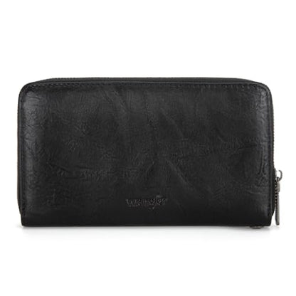 Wrangler Womens Wallet Wristlet Wallets for Women Large Capacity Women's Wallets Black Wallet Credit Card Holder for Women Men - color: A-Black