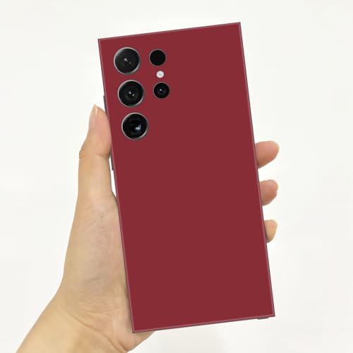2 Pack Skin Wraps Compatible with Samsung Galaxy S24 Ultra (Red) - color: Red