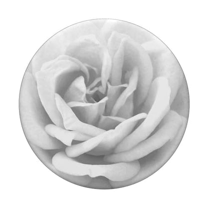 White Rose Flower, Vibrant Floral Design PopSockets PopGrip: Swappable Grip for Phones & Tablets PopSockets Adhesive PopGrip - style: Adhesive PopGrip