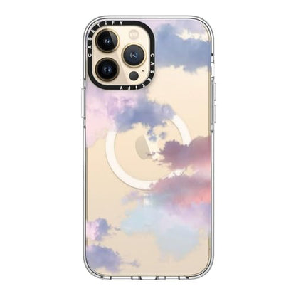 CASETiFY for iPhone 13 Pro Max Case - Impact Clear Compatible with MagSafe | Not Yellowing | 6.6 ft. 3x Military Grade Drop Protection | Clouds | Clear - color: Clouds, size: Iphone 13 Pro Max (6.7")