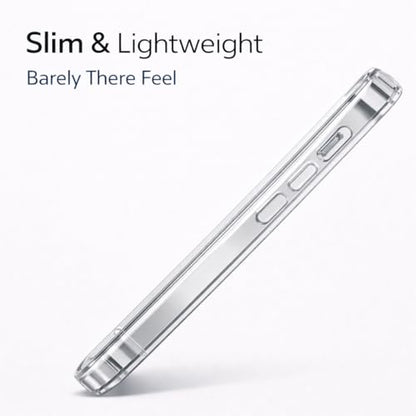 Clear Case for iPhone 17 Pro, Slim Transparent TPU Phone Case, Anti-Yellow Scratch Resistant Shockproof Protective Cover with Comfortable Grip
