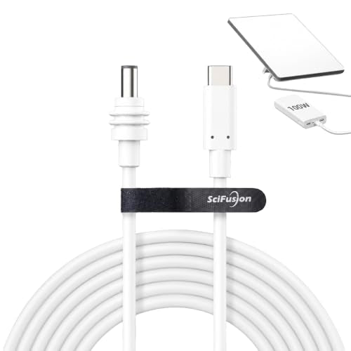 Starlink Mini White USB C Cable 16FT/5M, Requires 100W+ PD, 18AWG - size: 16FT/5M