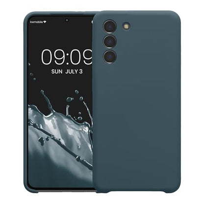 kwmobile Case Compatible with Samsung Galaxy S21 Case - Slim TPU Silicone Phone Cover - Soft Touch Finish - Dark Slate - color: Dark Slate, size: Galaxy S21