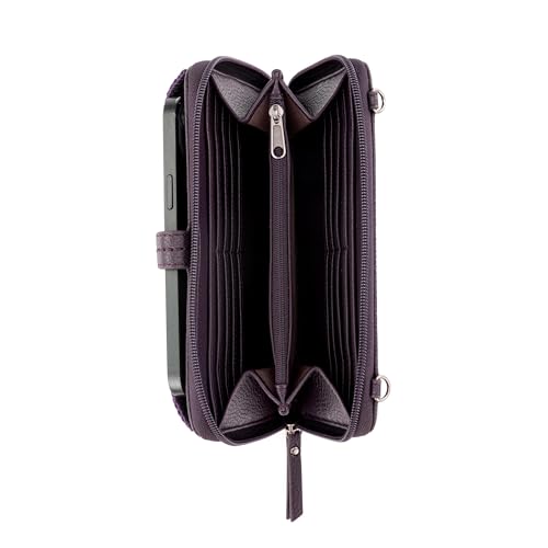 The Sak Iris Smartphone Crossbody Purse - Small Women's Cellphone Bag & Wallet For Everyday- Convertible Wristlet With Zipper | Fits Most Smartphones, Card Slots & Zip Pocket, Detachable Wristlet & Crossbody Straps, Hands-Free for Travel & Errands - color