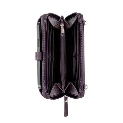 The Sak Iris Smartphone Crossbody Purse - Small Women's Cellphone Bag & Wallet For Everyday- Convertible Wristlet With Zipper | Fits Most Smartphones, Card Slots & Zip Pocket, Detachable Wristlet & Crossbody Straps, Hands-Free for Travel & Errands - color