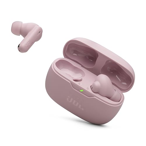 JBL Vibe Beam 2 - True Wireless Noise Cancelling Earbuds with JBL Pure Bass Sound & Smart Ambient Technology, 4mics for Crisp, Clear Calls, up to 40Hrs of Playback, IP54 Dust & Water Resistant (Pink) - color: Pink