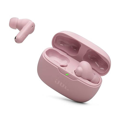 JBL Vibe Beam 2 - True Wireless Noise Cancelling Earbuds with JBL Pure Bass Sound & Smart Ambient Technology, 4mics for Crisp, Clear Calls, up to 40Hrs of Playback, IP54 Dust & Water Resistant (Pink) - color: Pink