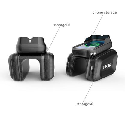 HiKeep Waterproof Electric Bike Phone Holder Bag - Bike Handlebar Phone Mount Bag with Touchscreen Window, Convenient Storage for Cyclists, Ideal for Long Rides and Commuting